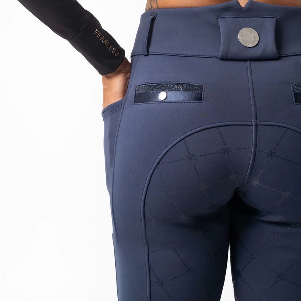NWOT Sync Equestrian double fleeced winter wonderland riding breeches XL